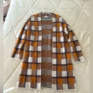 Sweater, plaid, fall/autumn, warm, soft, size M